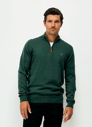 Green Half Zip Jumper