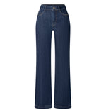 Load image into Gallery viewer, Navy Straight Fit Jeans
