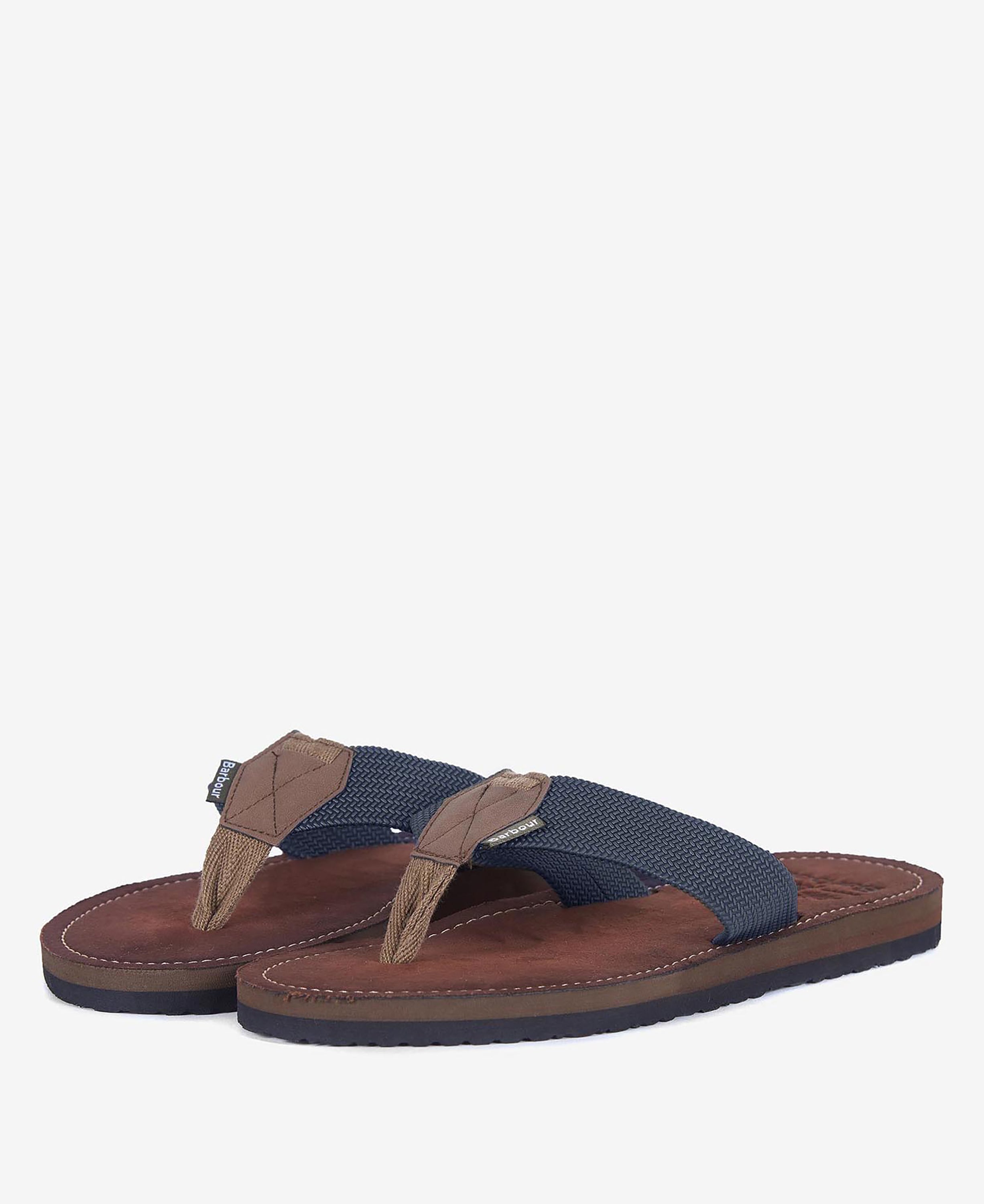 Barbour Navy Toeman Beach Flip Flop