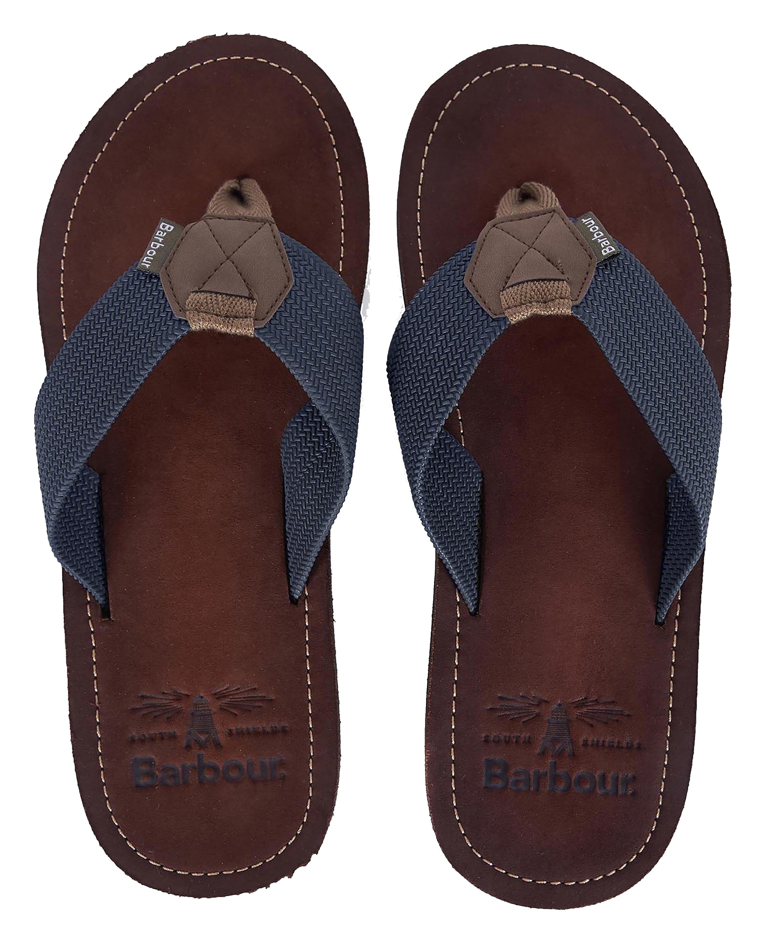 Barbour Navy Toeman Beach Flip Flop