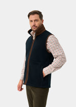 Load image into Gallery viewer, Navy Fleece Gilet
