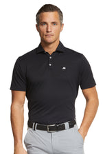Load image into Gallery viewer, Black Pique Polo Shirt

