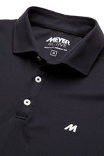 Load image into Gallery viewer, Black Pique Polo Shirt
