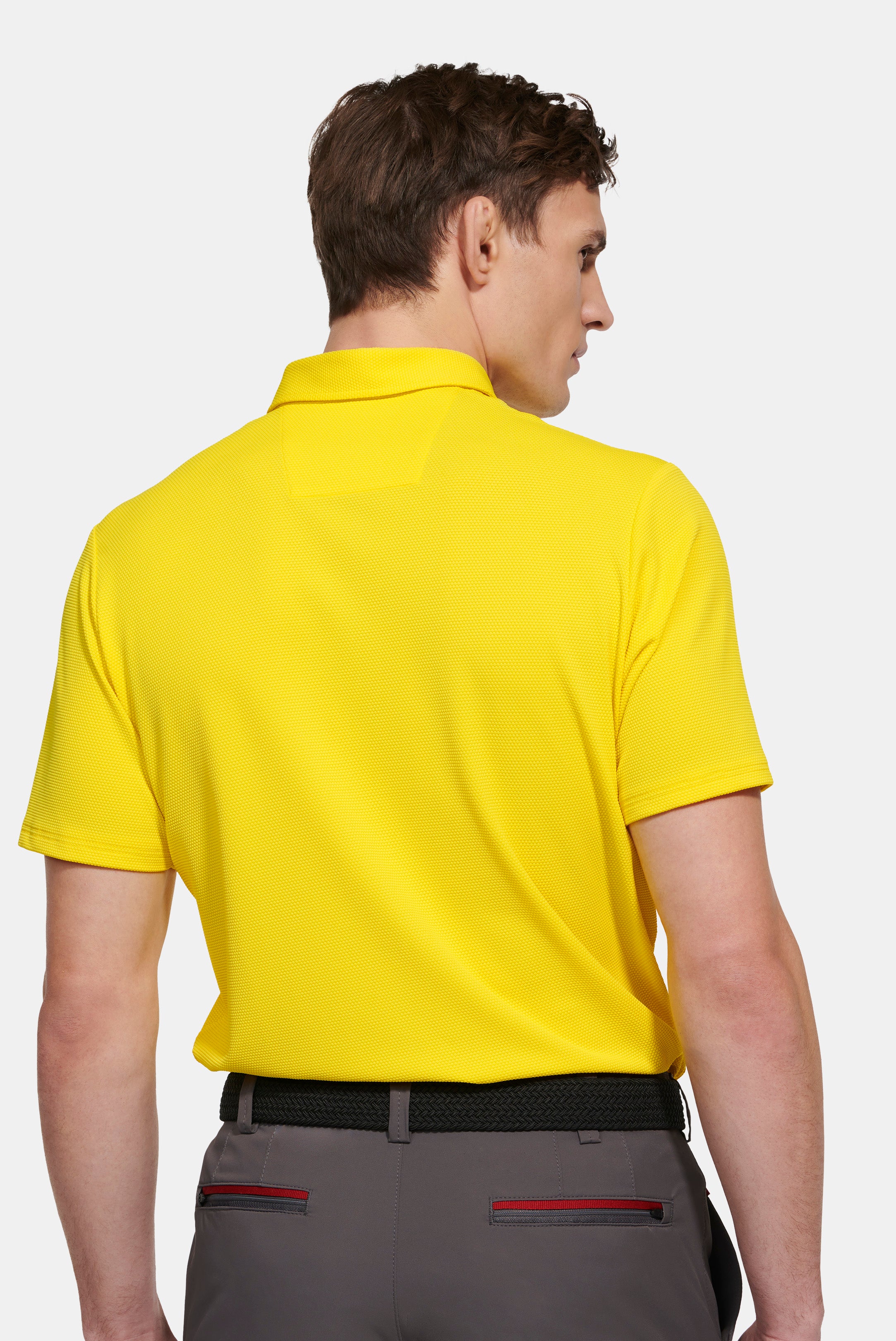 Yellow Pique Polo Shirt