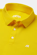 Load image into Gallery viewer, Yellow Pique Polo Shirt
