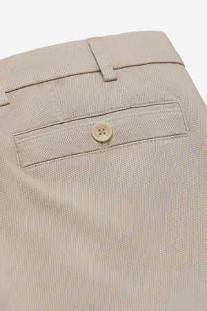 Stone Exclusive Stretch Textured Cotton Trousers