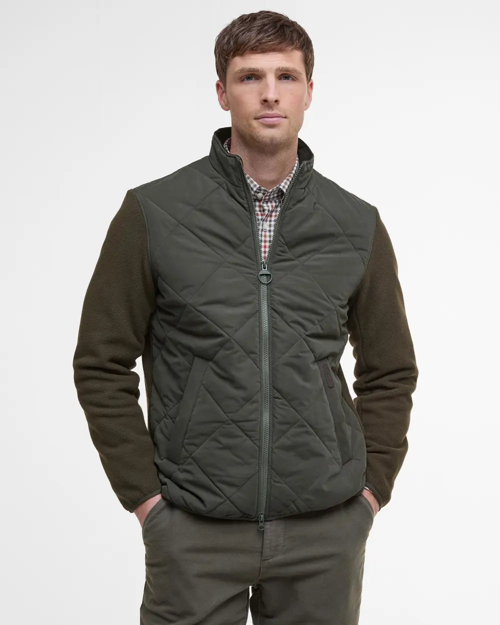 Olive Hybrid Fleece Jacket