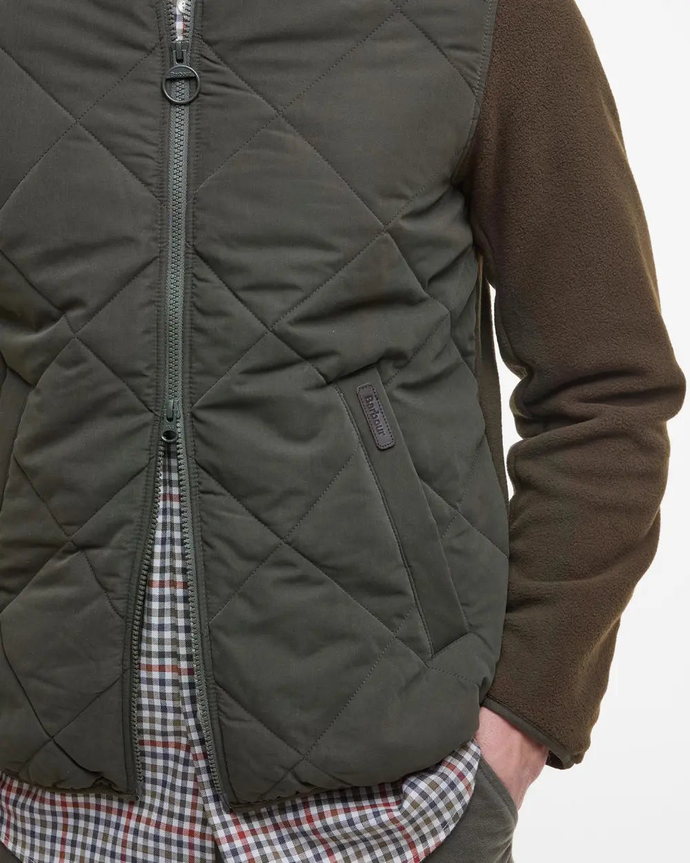 Olive Hybrid Fleece Jacket