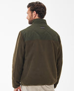 Load image into Gallery viewer, Barbour Olive Hybrid Fleece Jacket
