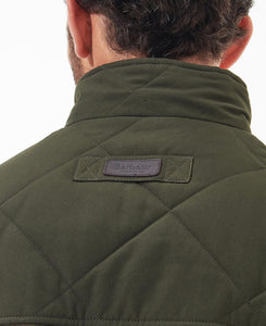 Barbour Olive Hybrid Fleece Jacket