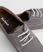 Load image into Gallery viewer, Barbour Armada Suede Boat Shoe Grey
