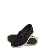 Load image into Gallery viewer, Navy Rothley Boat Shoes

