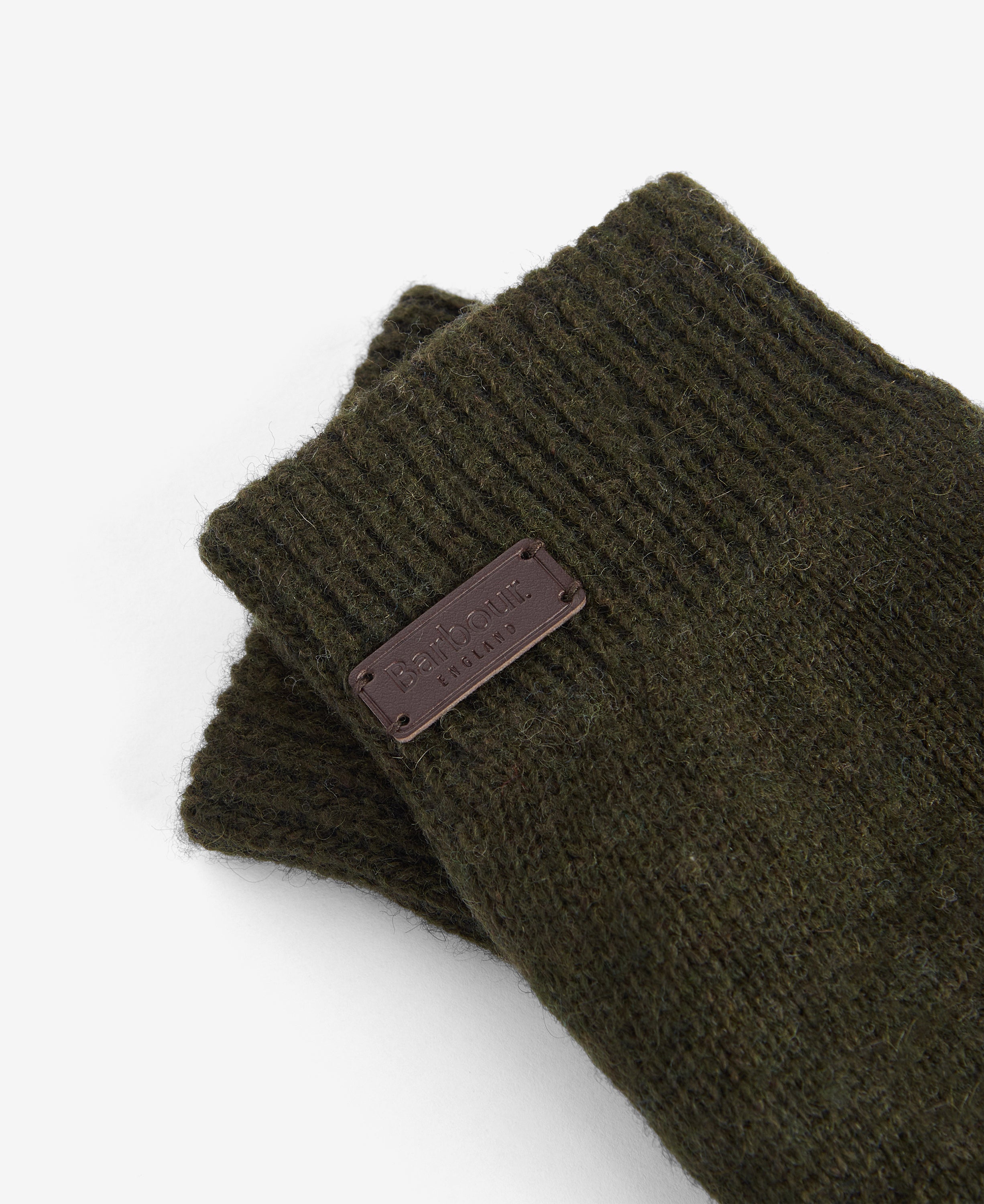 Green Carlton Knitted Gloves