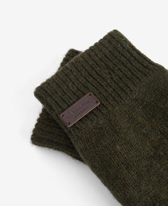 Green Carlton Knitted Gloves