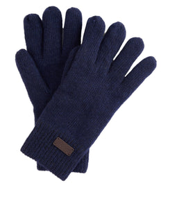 Navy Carlton Knitted Gloves