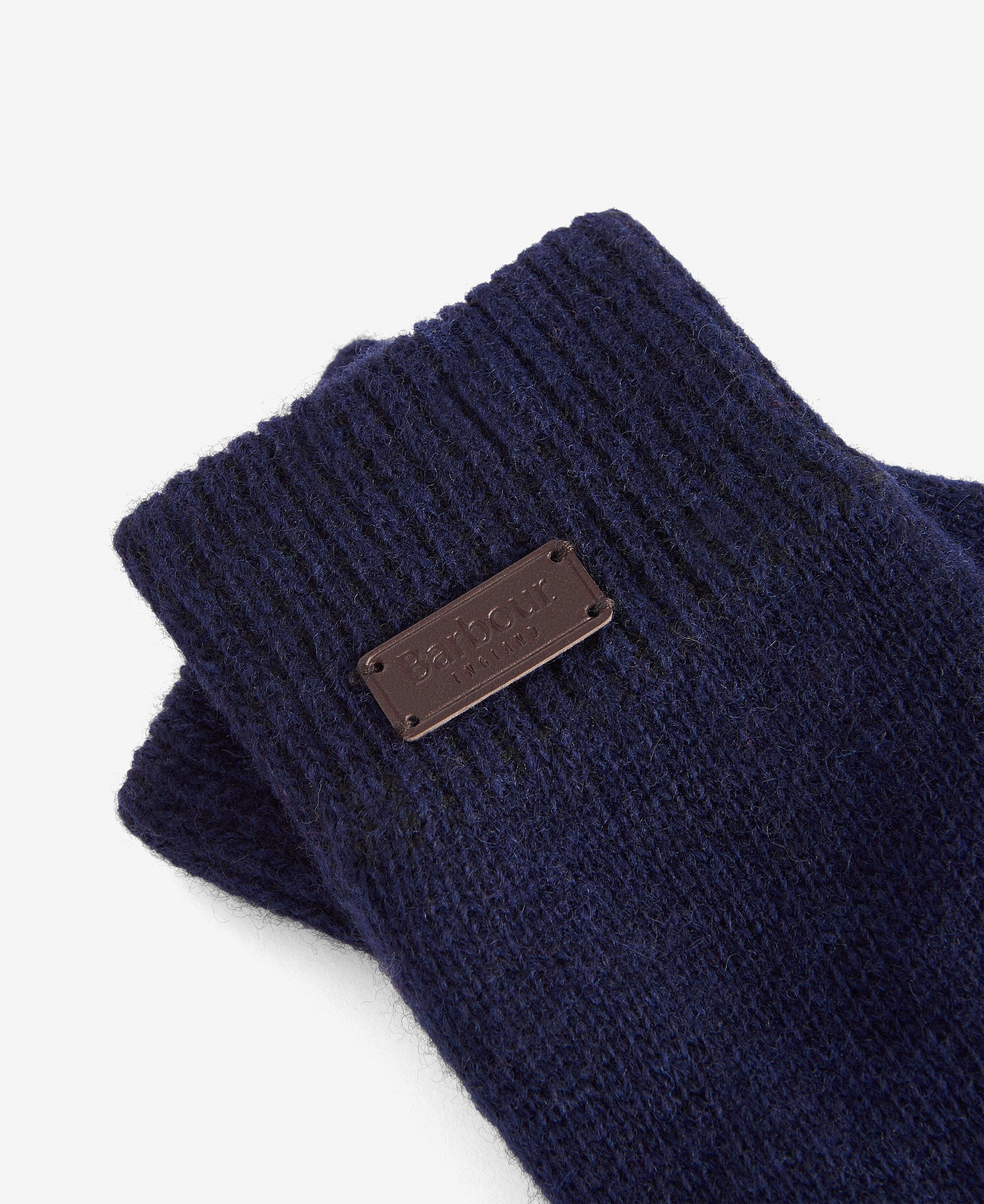 Navy Carlton Knitted Gloves