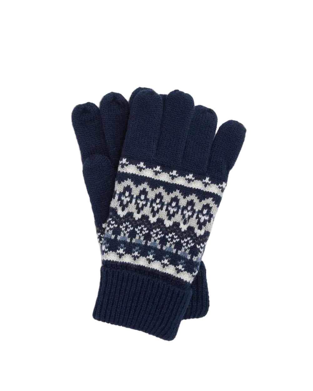 Navy Marlow Fair Isle Gloves