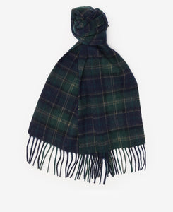 Barbour Tartan Scarf & Gloves Gift Set Green