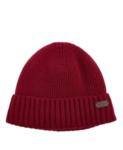 Barbour Carlton Beanie Hat Berry