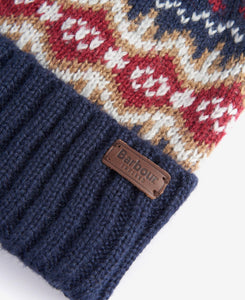 Barbour Case Fairisle Beanie Blue