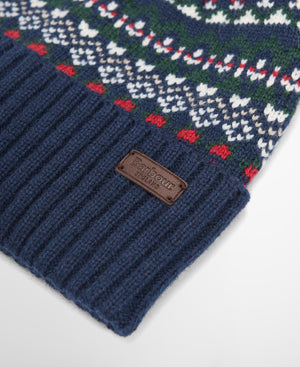 Navy Marlow Fair Isle Beanie