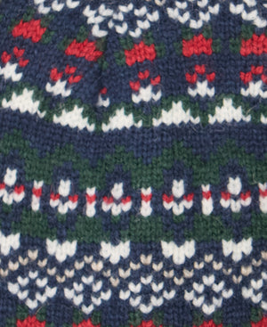 Navy Marlow Fair Isle Beanie