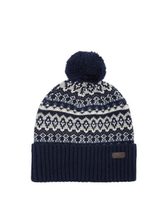Navy Marlow Fair Isle Beanie