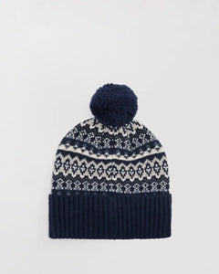 Navy Marlow Fair Isle Beanie