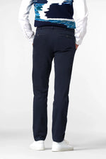 Load image into Gallery viewer, Navy Wave Texture Stretch Chinos
