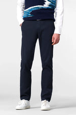 Load image into Gallery viewer, Navy Wave Texture Stretch Chinos
