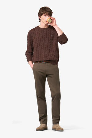 Mink Wave Texture Stretch Chinos
