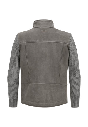 Grey Two Tone Hybrid Jacket