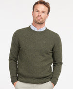 Load image into Gallery viewer, Barbour Green Tisbury Crew Neck Jumper
