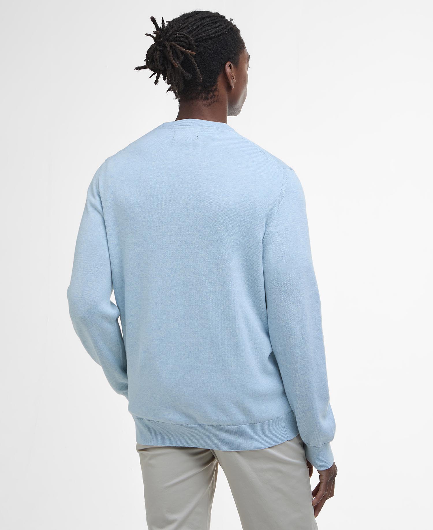 Barbour Sky Pima Cotton Crew Neck Jumper