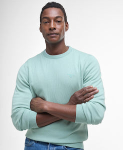 Barbour Apple Green Pima Cotton Crew Neck Jumper