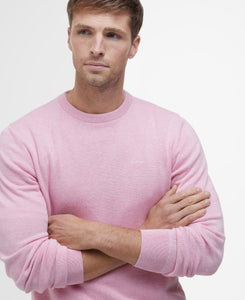 Barbour Pink Pima Cotton Crew Neck Jumper