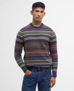 Load image into Gallery viewer, Navy Fair Isle Jumper
