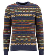Load image into Gallery viewer, Navy Fair Isle Jumper
