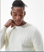 Load image into Gallery viewer, Barbour Off White Foremast Crew Neck Jumper
