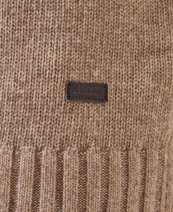 Barbour Duffle Knitted Rollneck Jumper Stone