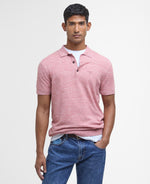 Load image into Gallery viewer, Barbour Red Buston Short Sleeve Knitted Polo Shirt
