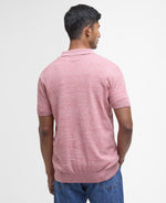 Load image into Gallery viewer, Barbour Red Buston Short Sleeve Knitted Polo Shirt
