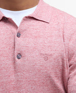 Load image into Gallery viewer, Barbour Red Buston Short Sleeve Knitted Polo Shirt
