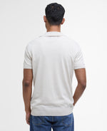 Load image into Gallery viewer, Barbour White Buston Short Sleeve Knitted Polo Shirt
