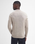 Load image into Gallery viewer, Barbour International Stone Merlin Merino Wool Polo Jumper
