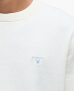 Load image into Gallery viewer, Barbour White Lingwood Compact Cotton Crew Neck Sweater
