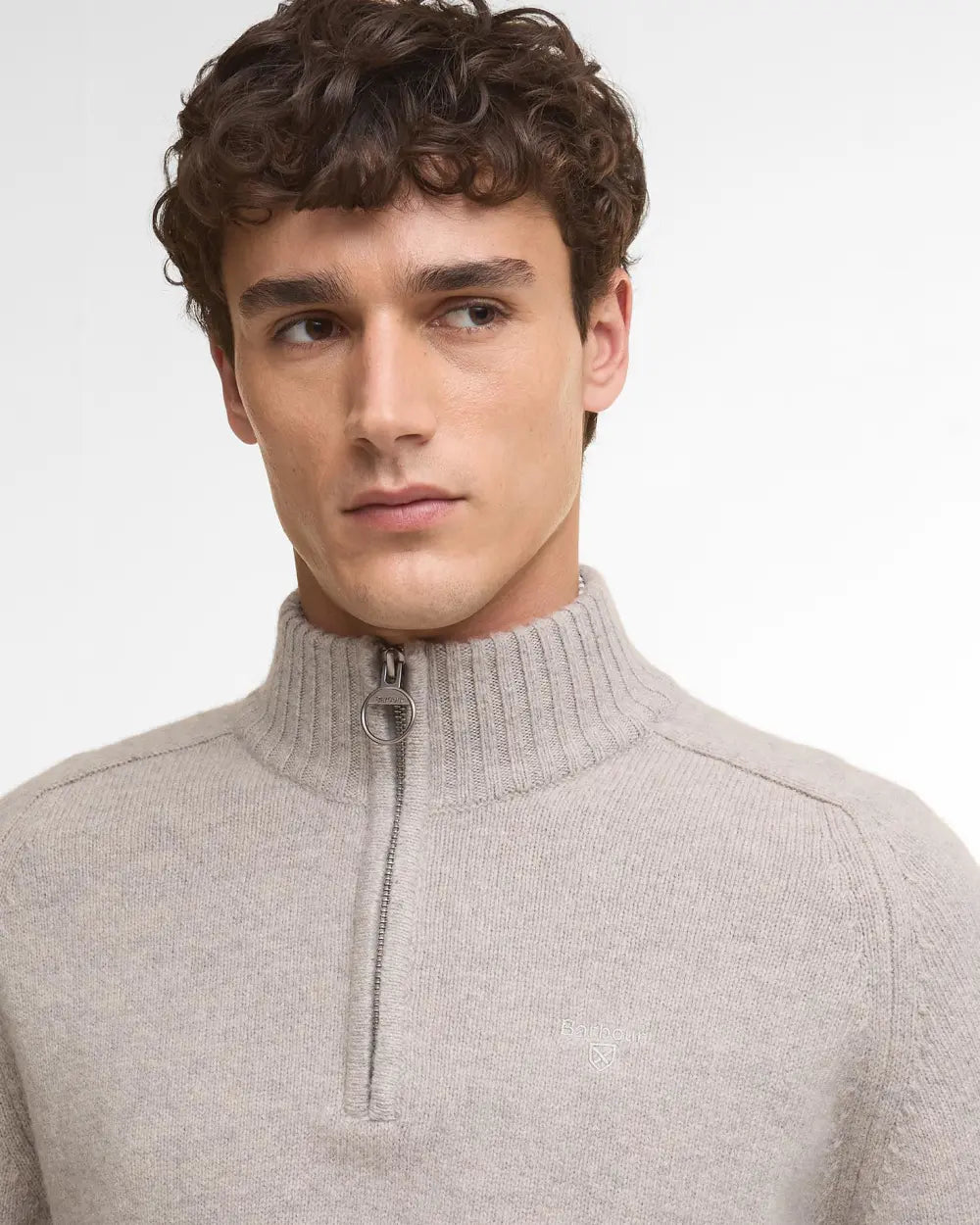 Grey Grangetown Half Zip Sweater