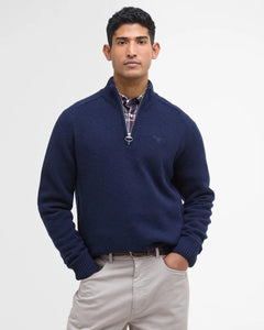 Navy Grangetown Half Zip Sweater