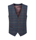 Load image into Gallery viewer, Navy Check Tweed Doyle Waistcaot
