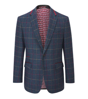 Navy Check Tweed Doyle Jacket